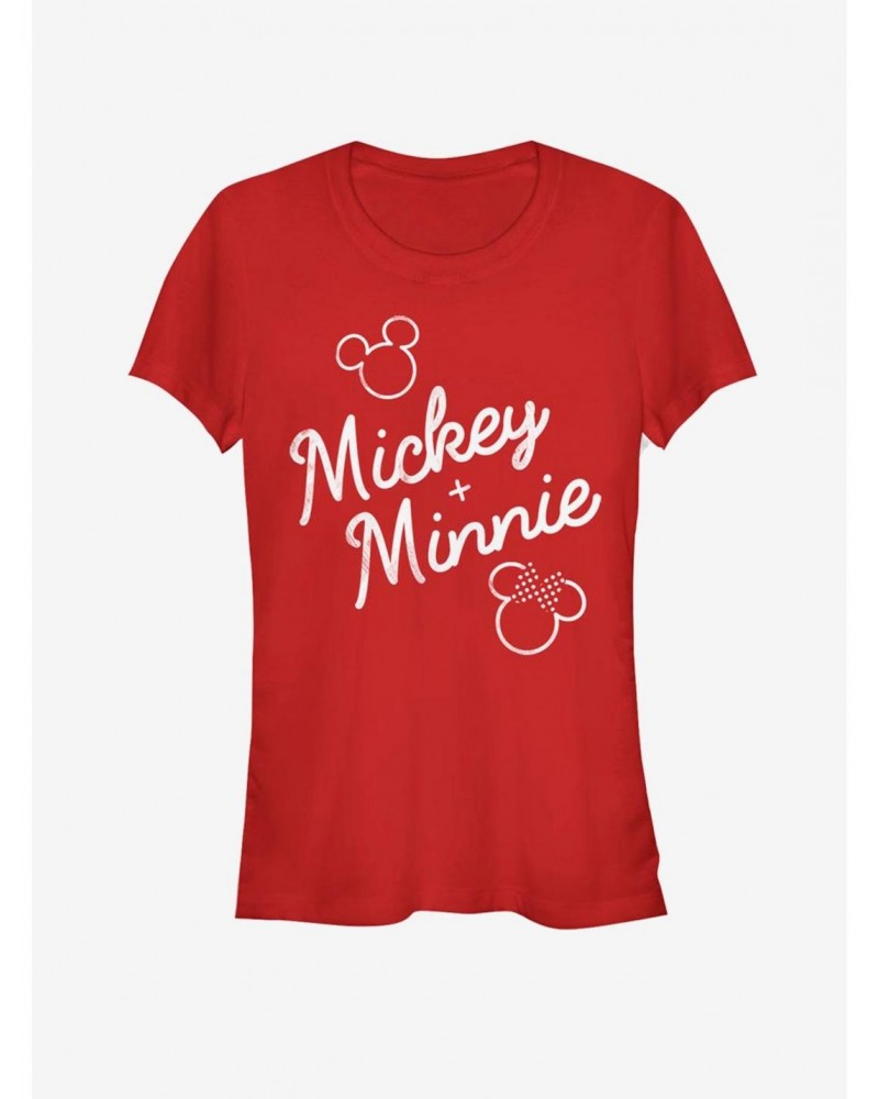 Disney Mickey Mouse And Minnie Mouse Signed Together Girls T-Shirt $12.45 T-Shirts