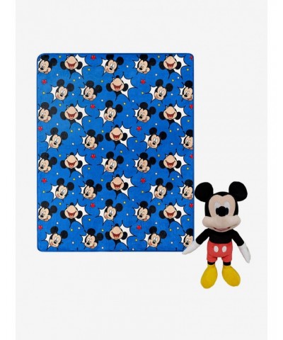 Disney Mickey M Comic Pop Hugger Pillow and Throw Set $17.71 Throw Set