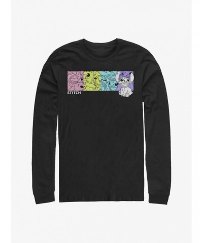 Disney Lilo & Stitch Colorful Stitches Long-Sleeve T-Shirt $10.20 T-Shirts