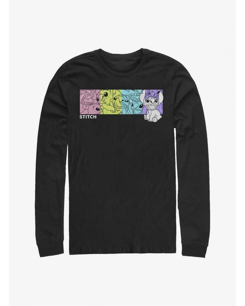 Disney Lilo & Stitch Colorful Stitches Long-Sleeve T-Shirt $10.20 T-Shirts