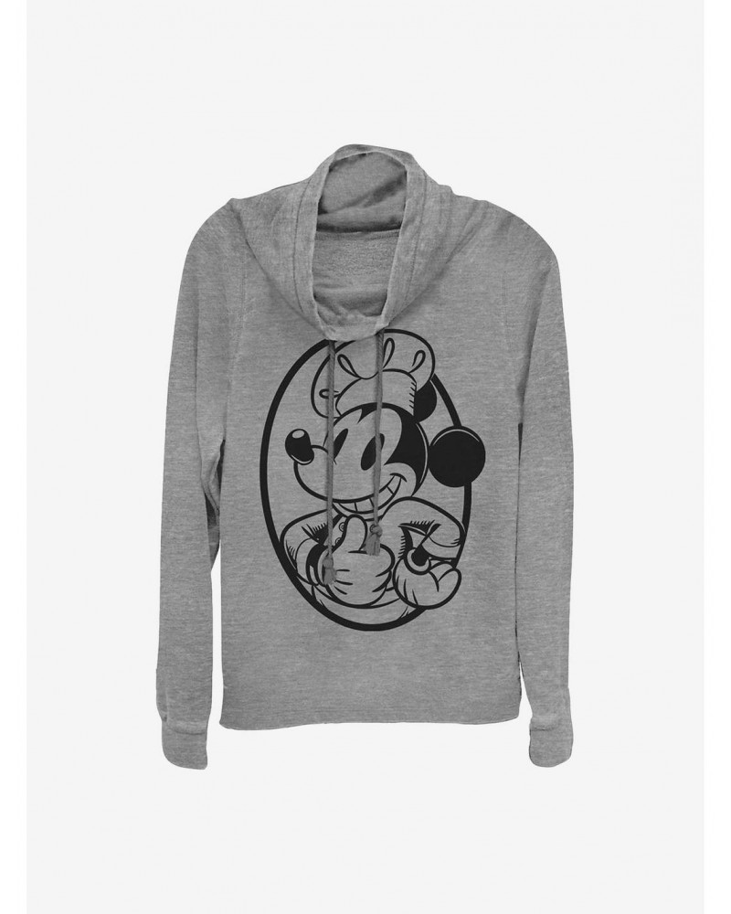 Disney Mickey Mouse Chef Mickey Circle Cowlneck Long-Sleeve Girls Top $17.51 Tops