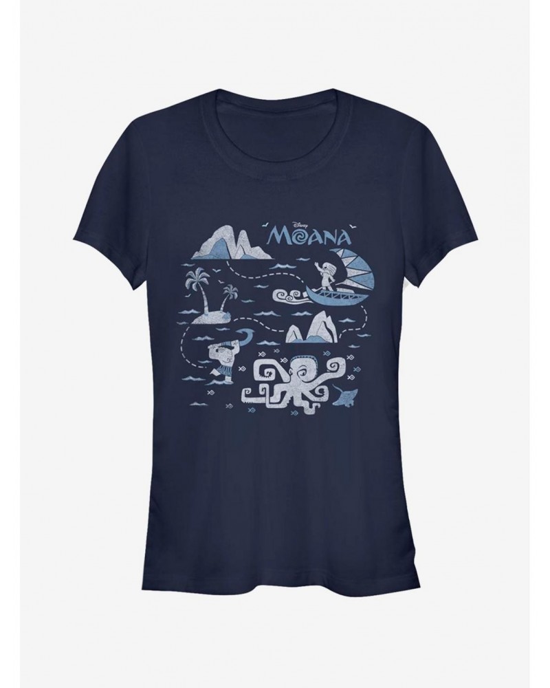 Disney Moana Voyage Girls T-Shirt $9.21 T-Shirts