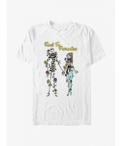 Disney The Nightmare Before Christmas Jack and Sally Rest In Paradise T-Shirt $8.13 T-Shirts