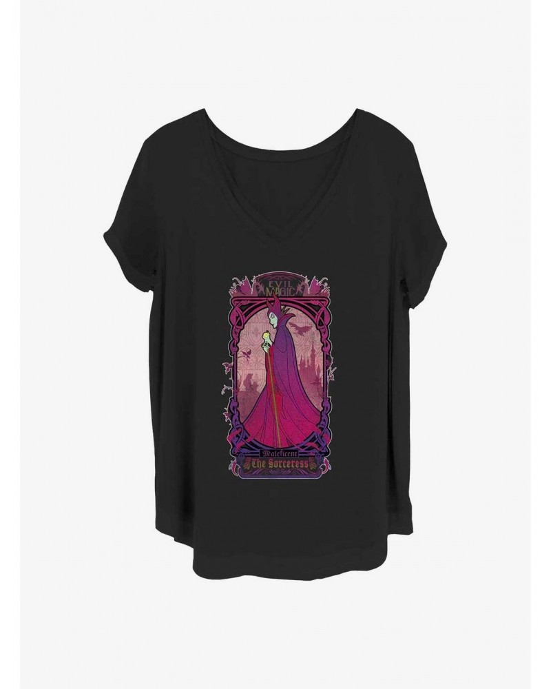 Disney Sleeping Beauty The Sorceress Maleficent Girls T-Shirt Plus Size $9.83 T-Shirts