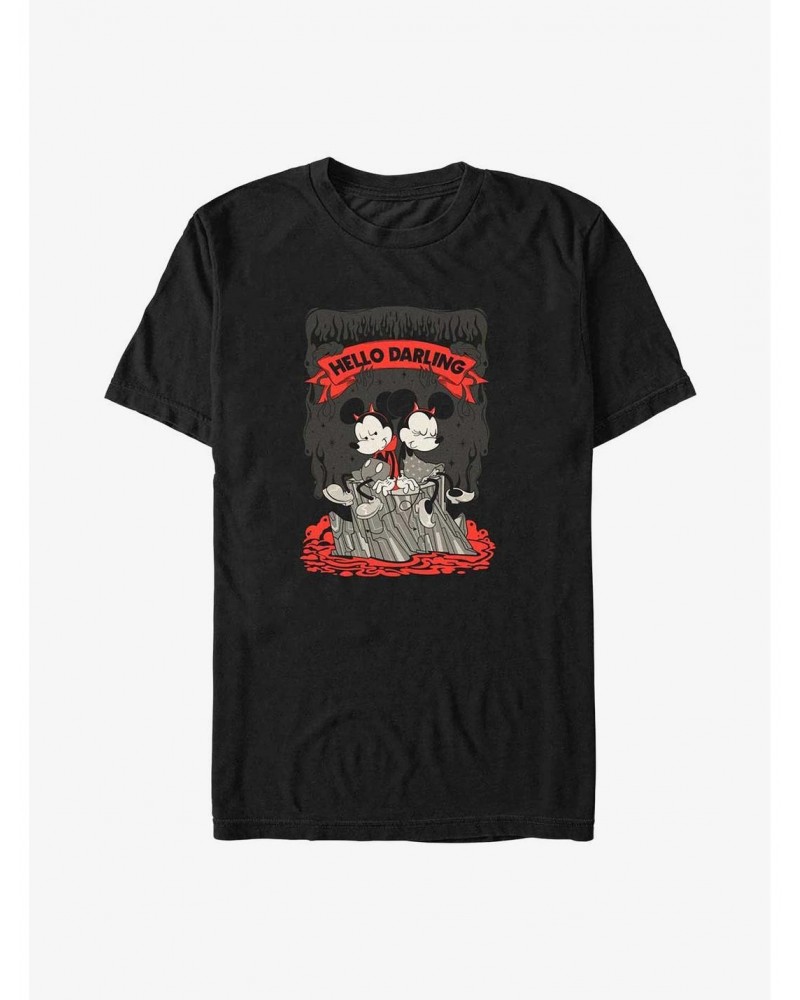 Disney Mickey Mouse Mickey and Minnie Hello Darling Big & Tall T-Shirt $8.97 T-Shirts