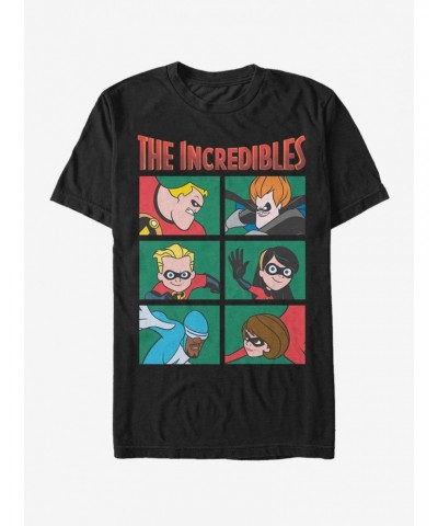 Disney Pixar The Incredibles Character Panels T-Shirt $11.47 T-Shirts