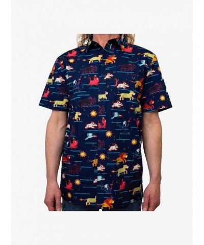 Disney The Lion King Stampede Woven Button-Up $13.92 Button-Up