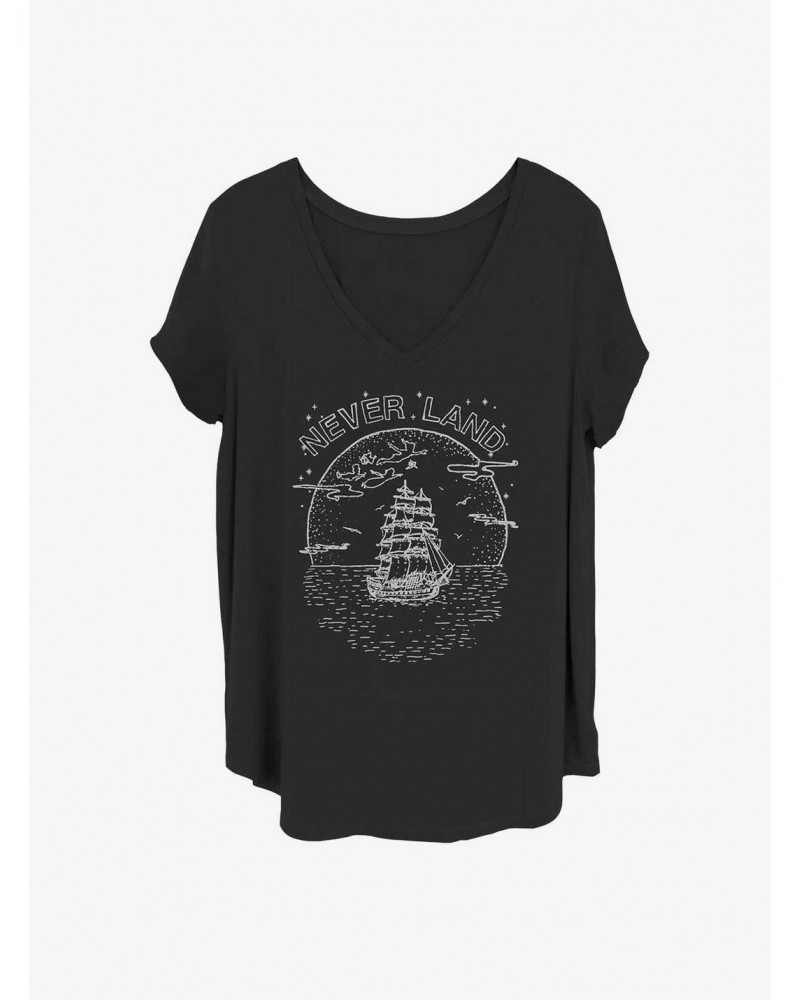 Disney Tinker Bell Never Lines Girls T-Shirt Plus Size $8.96 T-Shirts