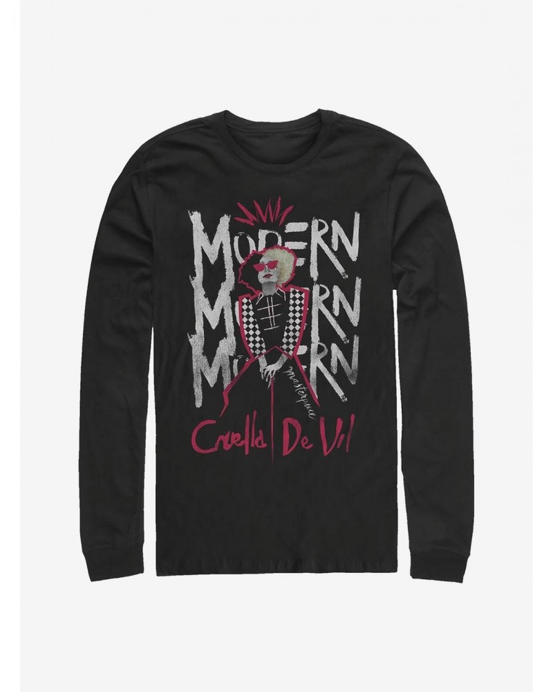 Disney Cruella Modern Masterpiece Long-Sleeve T-Shirt $9.87 T-Shirts
