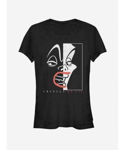 Disney Villains Cruella De Vil Cruella Cover Girls T-Shirt $9.21 T-Shirts