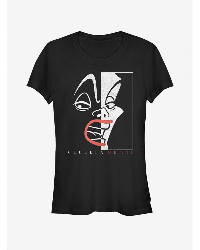 Disney Villains Cruella De Vil Cruella Cover Girls T-Shirt $9.21 T-Shirts