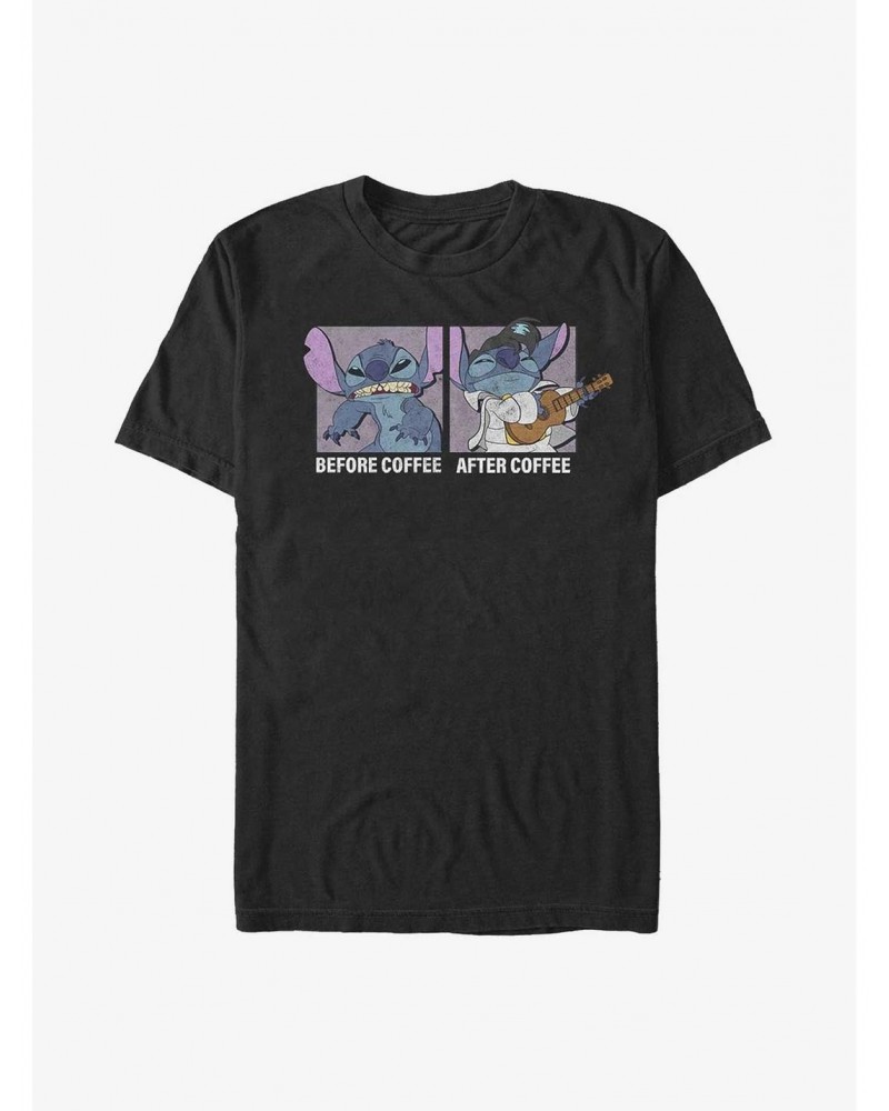 Disney Lilo & Stitch Before Coffee After Coffee T-Shirt $9.80 T-Shirts