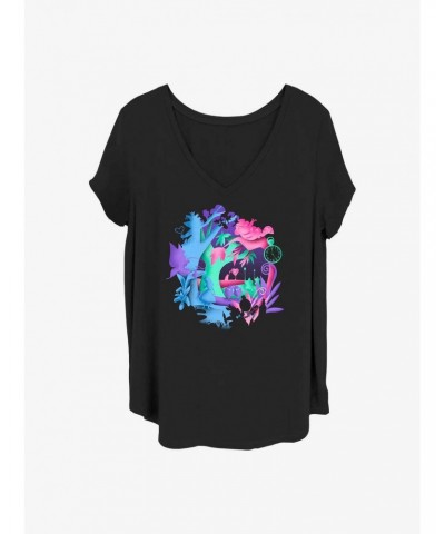 Disney Alice In Wonderland Chaos Wonderland Girls T-Shirt Plus Size $11.56 T-Shirts