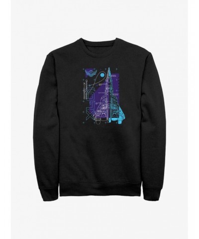 Disney Pixar Lightyear Ship Schematic Sweatshirt $17.71 Sweatshirts