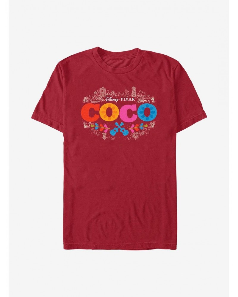 Disney Pixar Coco Artistic Logo T-Shirt $7.41 T-Shirts
