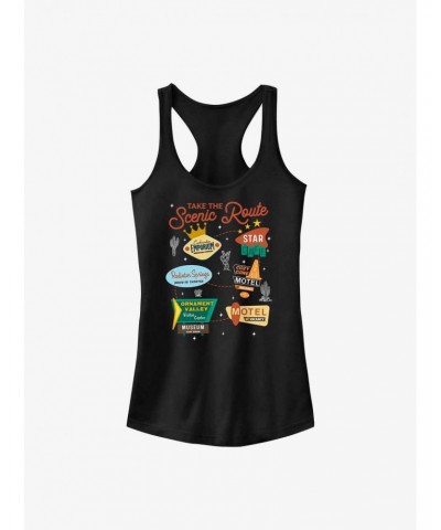 Cars Take The Scenic Route Girls Tank $12.45 Tanks