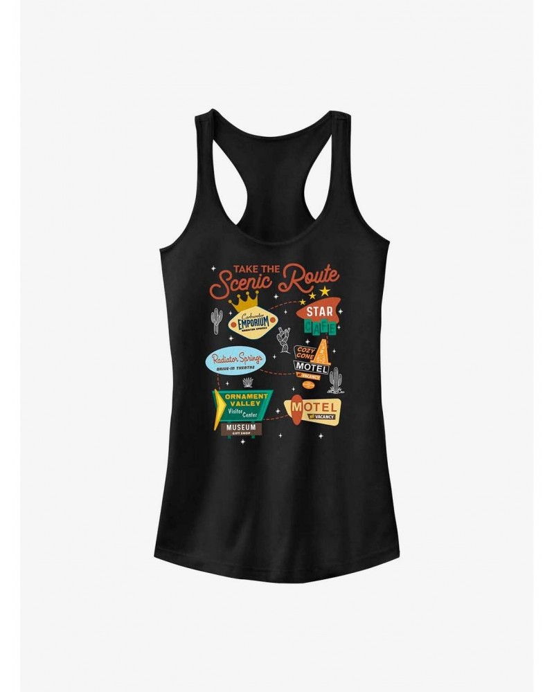 Cars Take The Scenic Route Girls Tank $12.45 Tanks