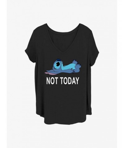 Disney Lilo & Stitch Not Today Girls T-Shirt Plus Size $10.12 T-Shirts
