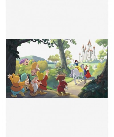 Disney Princess Snow White 'Happily Ever After' Chair Rail Prepasted Mural $48.87 Murals