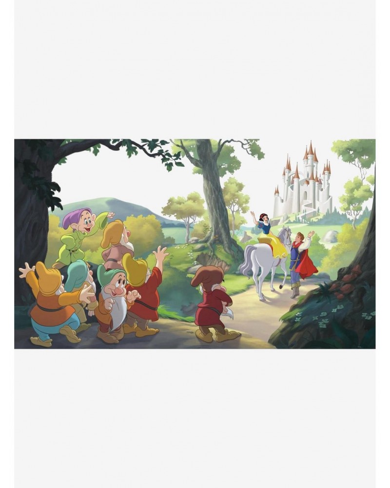 Disney Princess Snow White 'Happily Ever After' Chair Rail Prepasted Mural $48.87 Murals