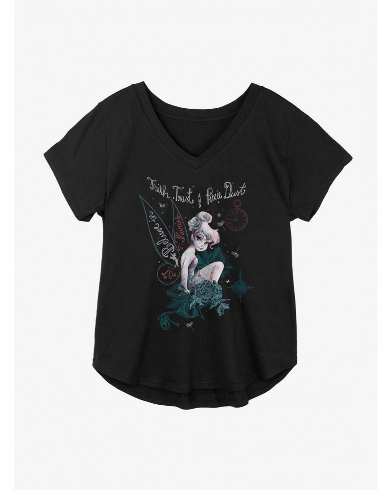 Disney Tinker Bell Faith, Trust, And Pixie Dust Girls Plus Size T-Shirt $10.40 T-Shirts