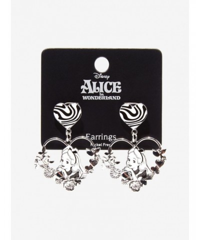 Disney Alice In Wonderland Heart Portrait Earrings $4.05 Earrings