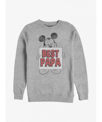 Disney Mickey Mouse Best Papa Sweatshirt $11.44 Sweatshirts