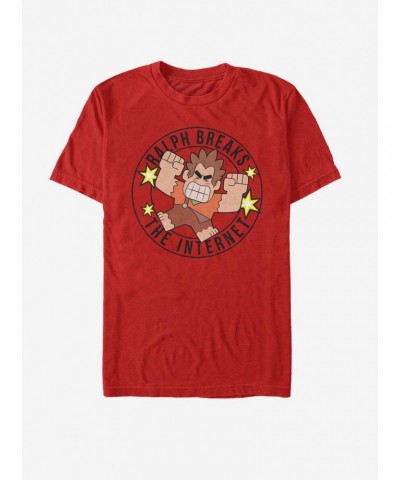 Disney Wreck-It Ralph Wreck Round Linear T-Shirt $9.80 T-Shirts