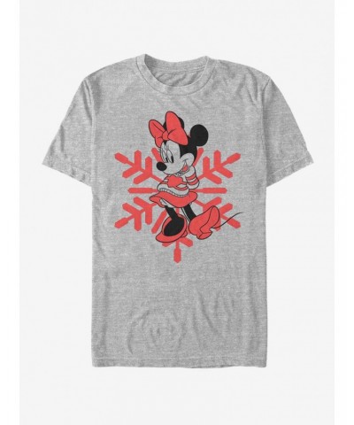 Disney Minnie Mouse Holiday Snowflake T-Shirt $7.89 T-Shirts