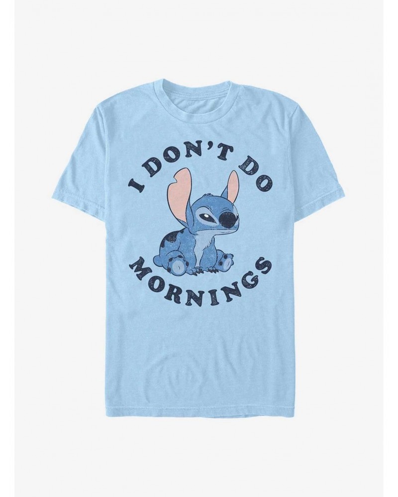 Disney Lilo & Stitch I Don't Do Mornings T-Shirt $8.84 T-Shirts