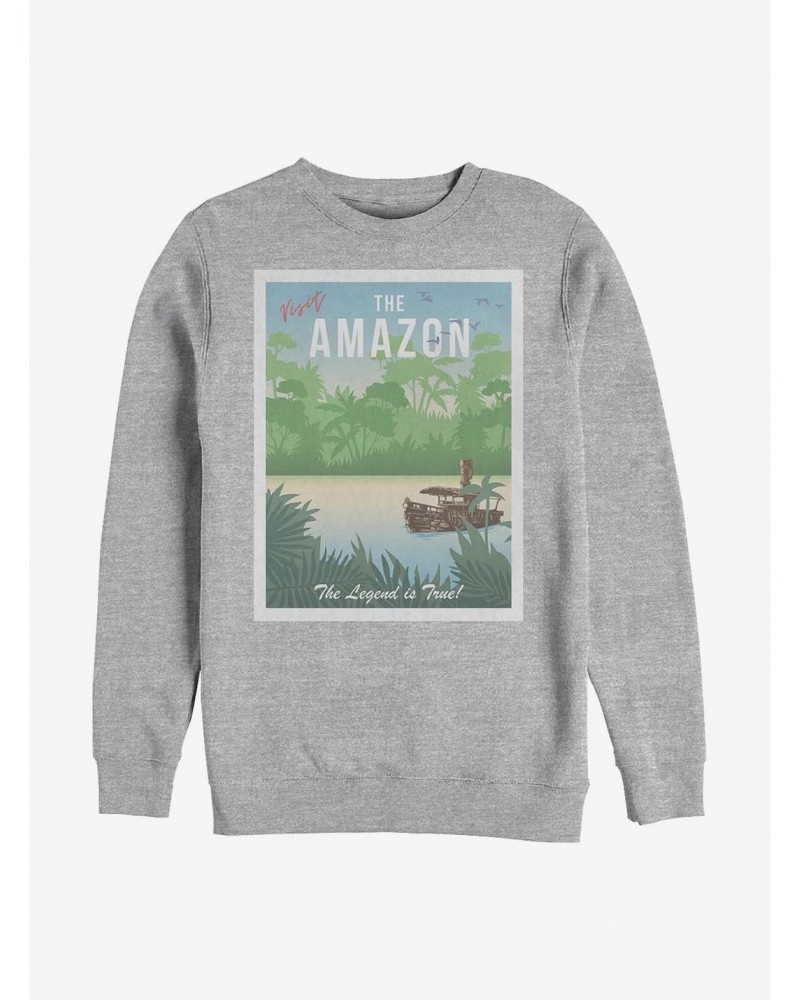 Disney Jungle Cruise Visit The Amazon Crew Sweatshirt $16.97 Sweatshirts
