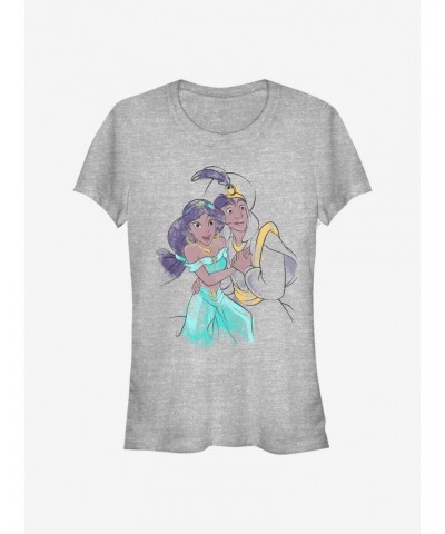 Disney Aladdin Jasmine And Ali Girls T-Shirt $7.97 T-Shirts