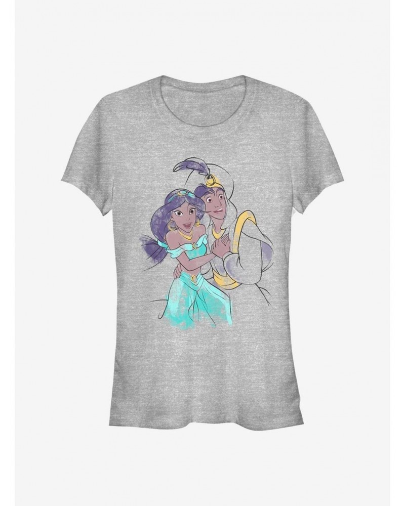 Disney Aladdin Jasmine And Ali Girls T-Shirt $7.97 T-Shirts