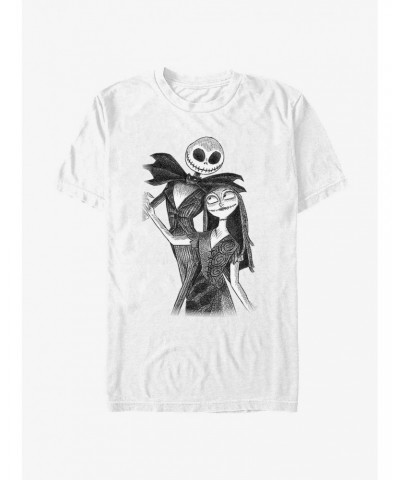 Disney The Nightmare Before Christmas Jack and Sally Dance T-Shirt $10.99 T-Shirts