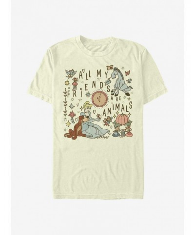 Disney Cinderella All My Friends Are Animals T-Shirt $8.37 T-Shirts