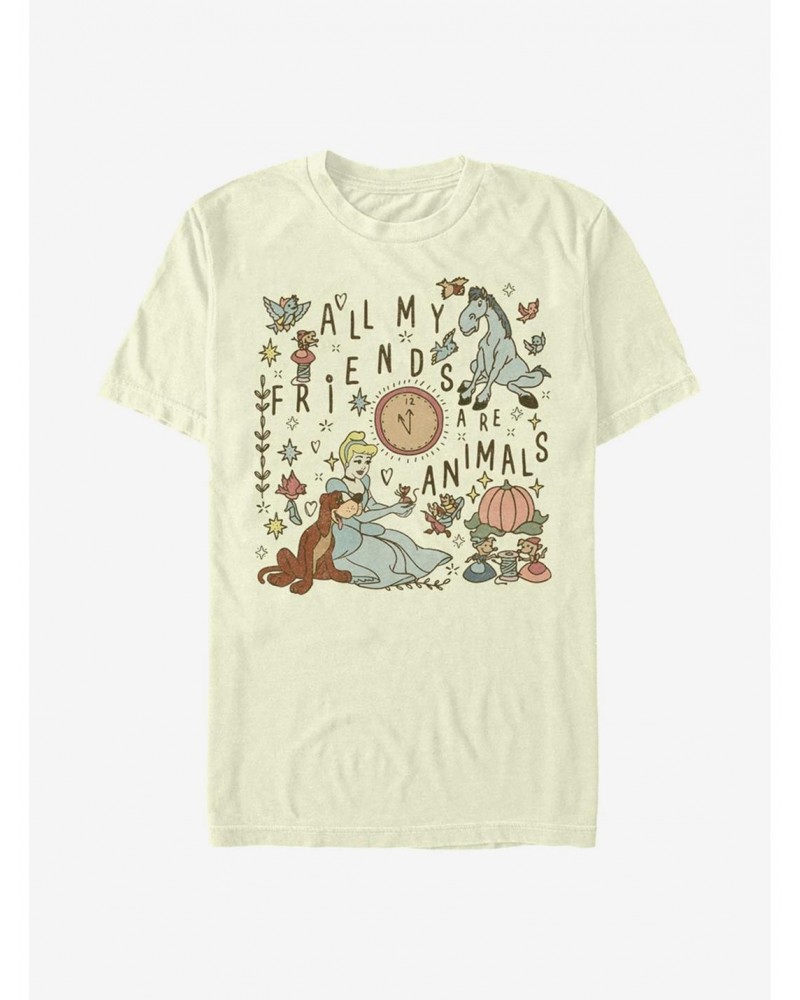 Disney Cinderella All My Friends Are Animals T-Shirt $8.37 T-Shirts