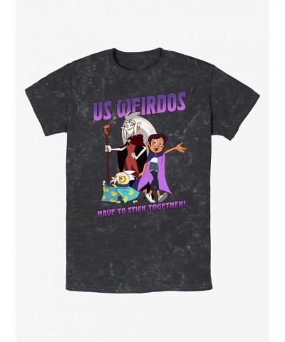 Disney The Owl House Weirdos Unite Mineral Wash T-Shirt $11.91 T-Shirts