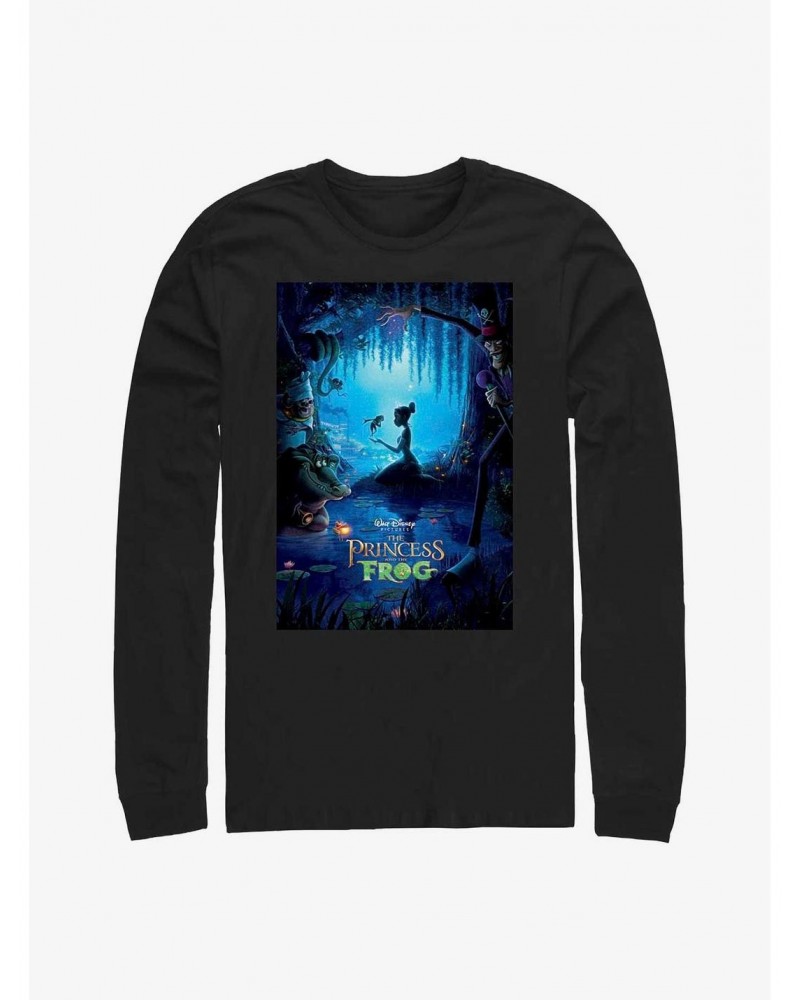 Disney The Princess and the Frog Classic Frog Poster Long-Sleeve T-Shirt $10.53 T-Shirts
