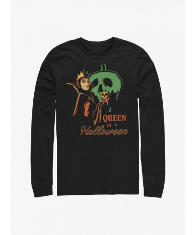 Disney Villains Queen of Halloween Long-Sleeve T-Shirt $9.87 T-Shirts
