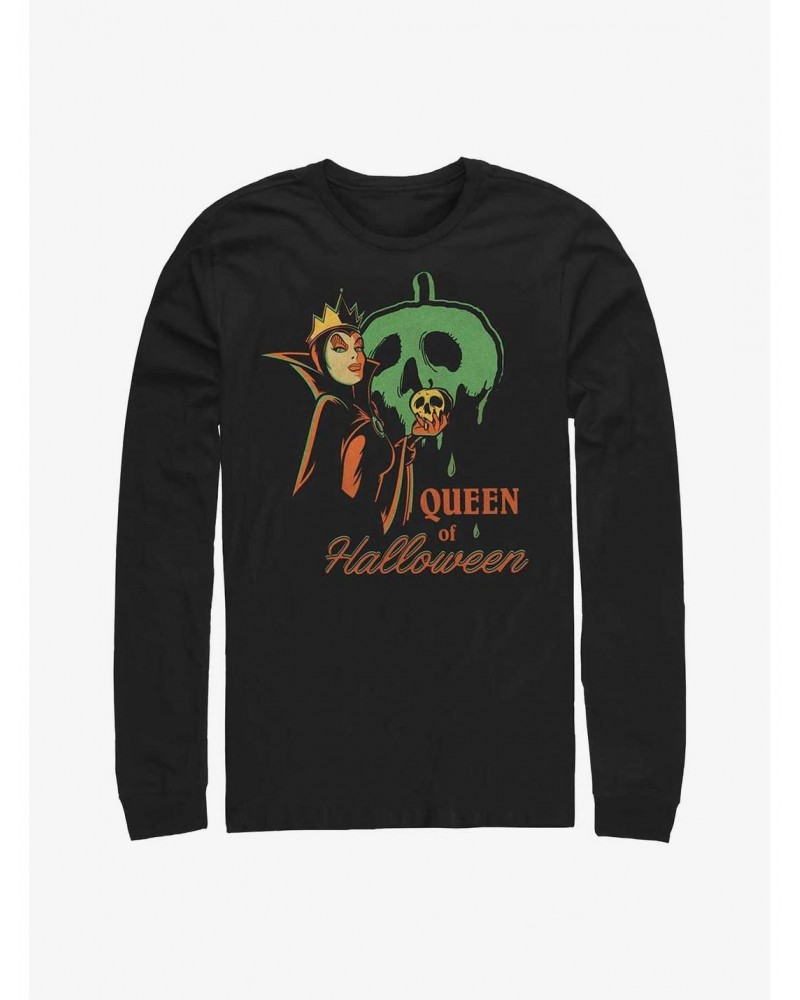 Disney Villains Queen of Halloween Long-Sleeve T-Shirt $9.87 T-Shirts
