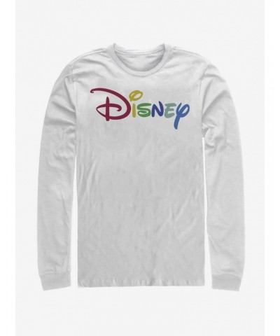Disney Classic Multicolor Disney Logo Long-Sleeve T-Shirt $11.52 T-Shirts