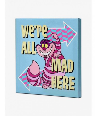 Disney Alice in Wonderland We're All Mad Here Canvas Wall Decor $16.76 Décor