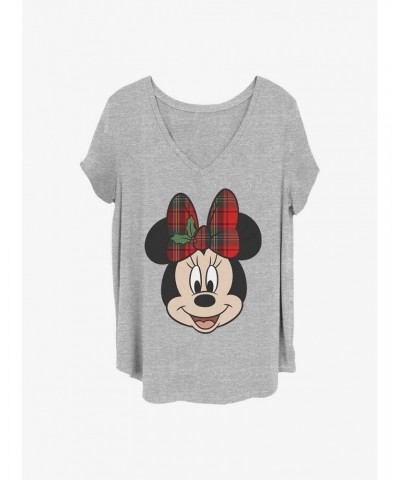 Disney Minnie Mouse Big Minnie Holiday Girls T-Shirt Plus Size $10.40 T-Shirts