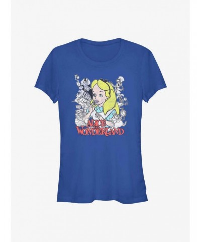 Disney Alice in Wonderland Group Girls T-Shirt $8.22 T-Shirts
