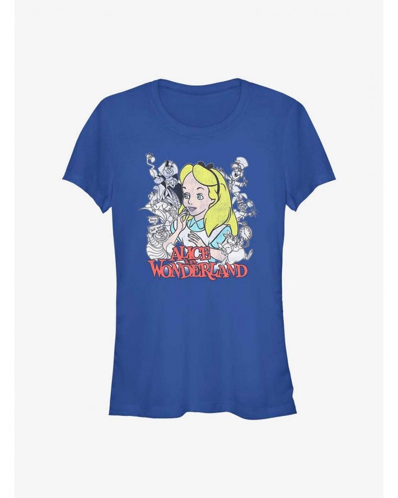 Disney Alice in Wonderland Group Girls T-Shirt $8.22 T-Shirts