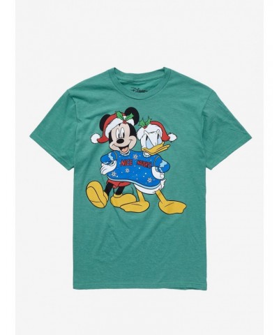 Disney Mickey Mouse & Donald Duck Holiday Sweater T-Shirt $4.60 T-Shirts