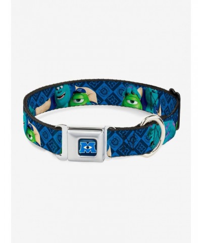 Disney Pixar Monsters University Sulley Mike Poses Seatbelt Buckle Dog Collar $9.46 Pet Collars