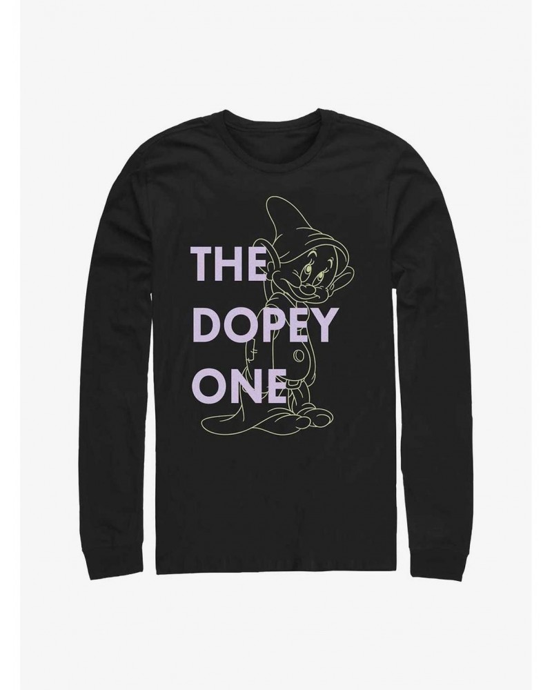 Disney Snow White and the Seven Dwarfs One Dopey Dwarf Long-Sleeve T-Shirt $12.83 T-Shirts