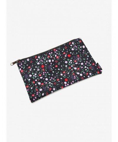 Loungefly Disney Snow White And The Seven Dwarfs Poison Apple Floral Makeup Bag $3.60 Bags