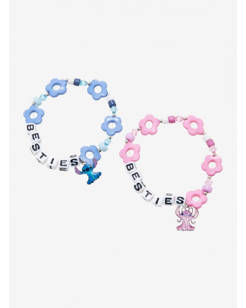 Disney Lilo & Stitch Angel & Stitch Best Friend Beaded Bracelet Set $4.76 Bracelet Set